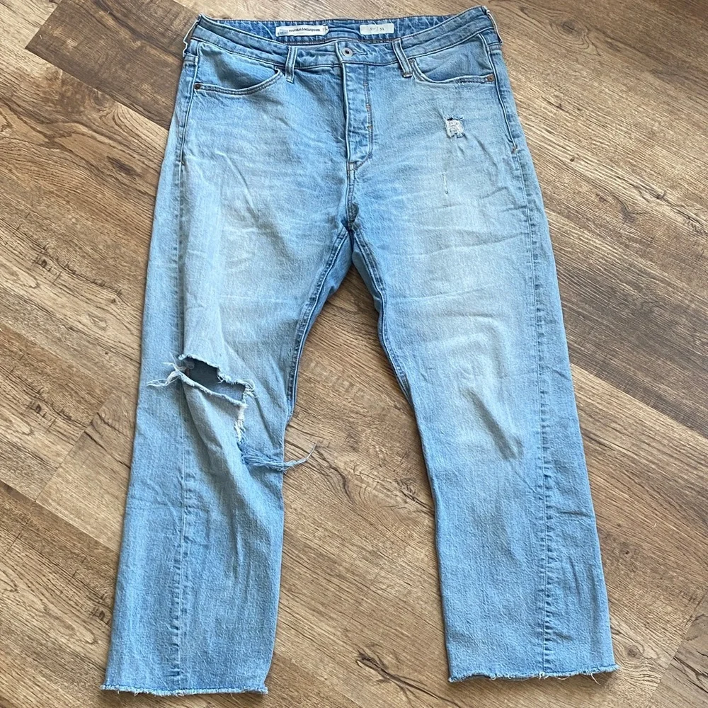 Pilcro and the Letterpress Wide Leg Cropped Ankle Jeans Womens 31
